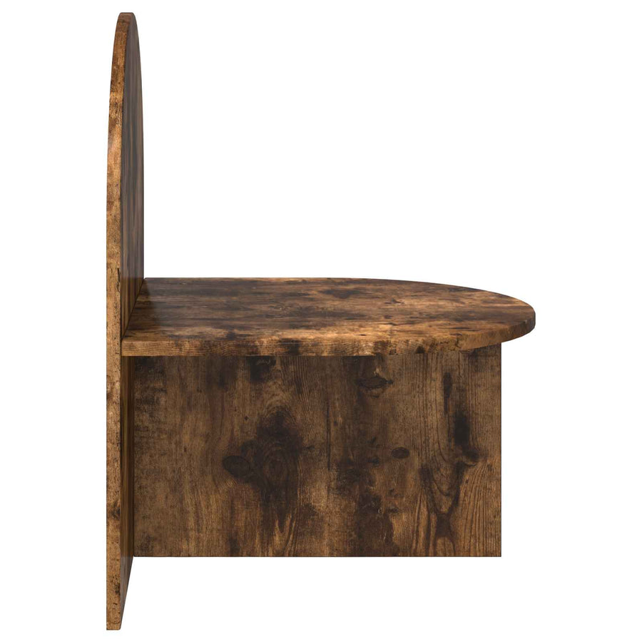 Nachtkastje Gerookt Eiken 48 x 49 x 65 cm Bewerkt hout