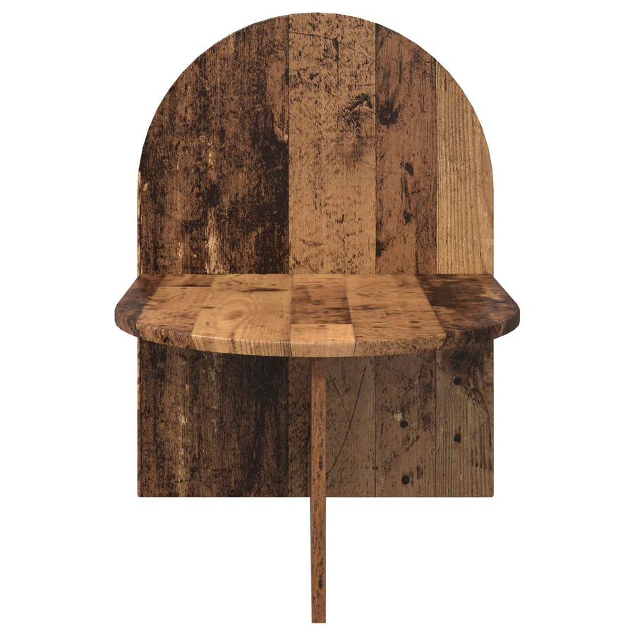 Nachtkastje Oud hout 48 x 49 x 65 cm Geconstrueerd hout