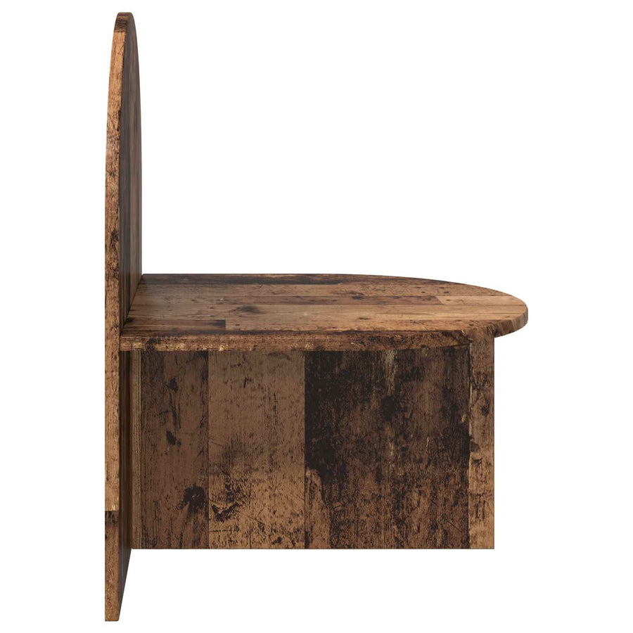 Nachtkastje Oud hout 48 x 49 x 65 cm Geconstrueerd hout