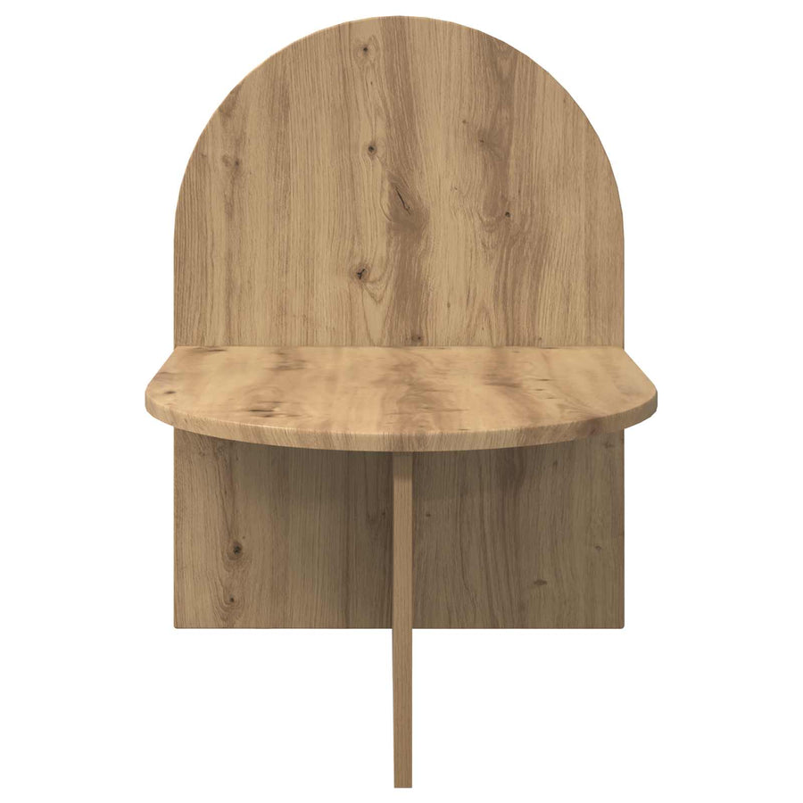 Nachtkastje Artisanaal eiken 48 x 49 x 65 cm Geconstrueerd hout