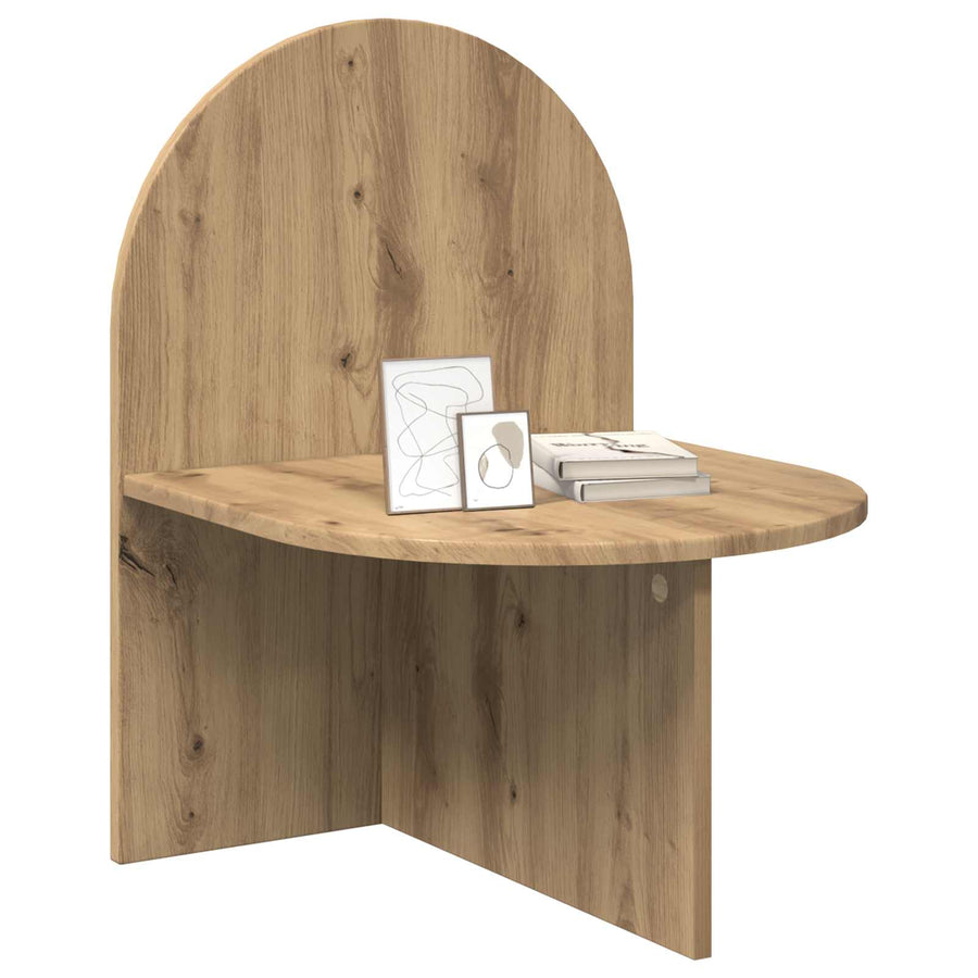 Nachtkastje Artisanaal eiken 48 x 49 x 65 cm Geconstrueerd hout