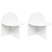 Nachtkastje 2 stuks wit 40x35.5x45.5 cm