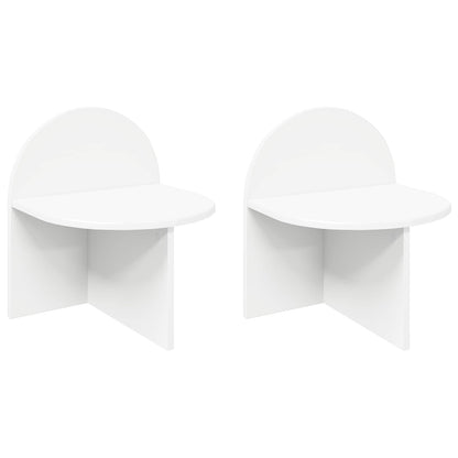 Nachtkastje 2 pcs Wit 40 x 35,5 x 45,5 cm Geconstrueerd hout
