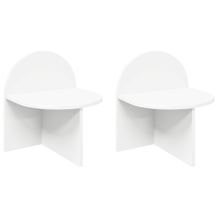 Nachtkastje 2 pcs Wit 40 x 35,5 x 45,5 cm Geconstrueerd hout