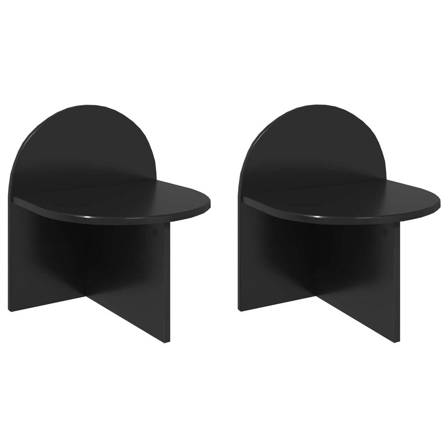Nachtkastje 2 pcs Zwart eiken 40 x 35,5 x 45,5 cm
