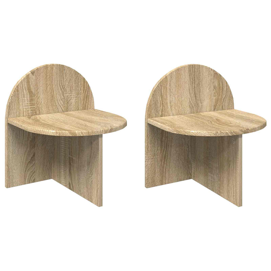 Nachtkastje 2 pcs Sonoma Eiken 40 x 35,5 x 45,5 cm