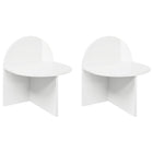Bedside table 2 pcs High Gloss White 40 x 35.5 x 45.5 cm