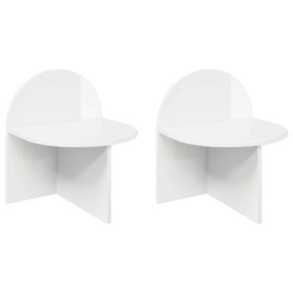 Nachtkastje 2 pcs Hoogglans Wit 40 x 35,5 x 45,5 cm