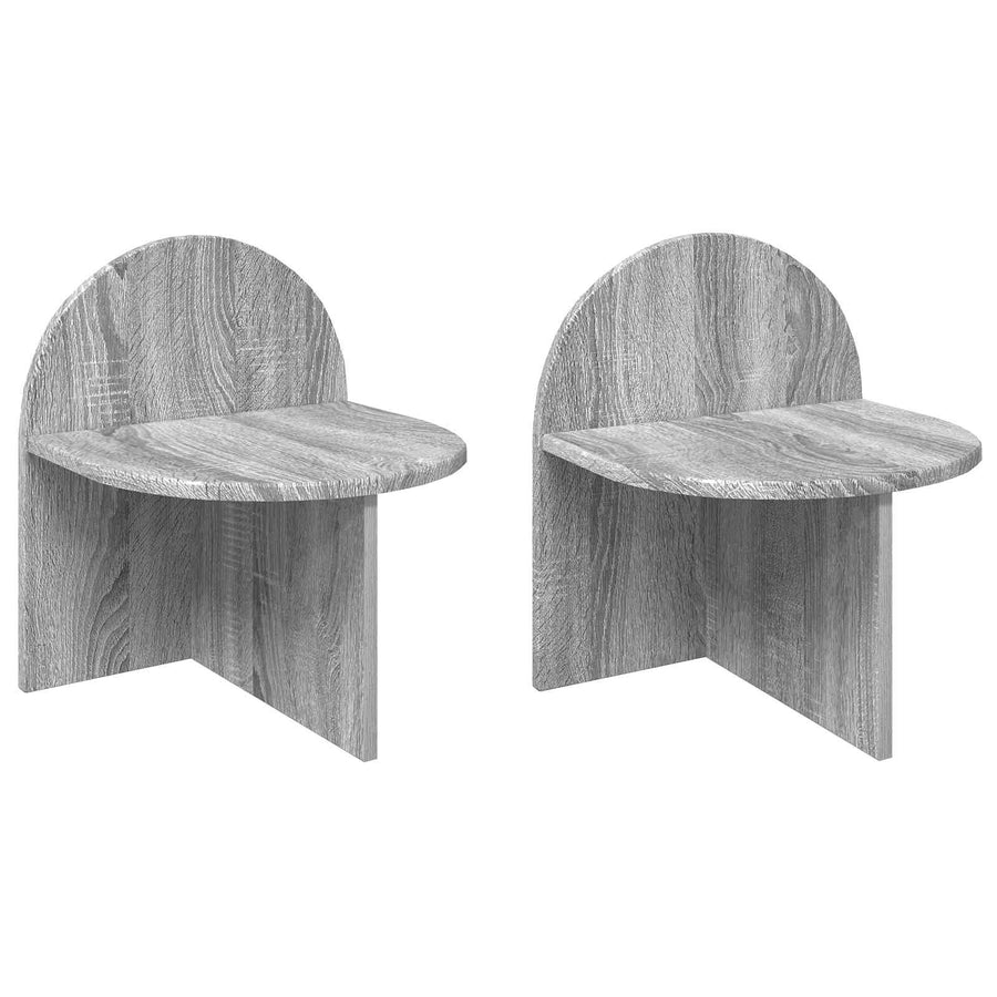 Nachtkastje 2 pcs Grijs sonoma 40 x 35,5 x 45,5 cm