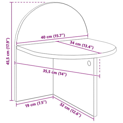 Nachtkastje 2 pcs Oud hout 40 x 35,5 x 45,5 cm