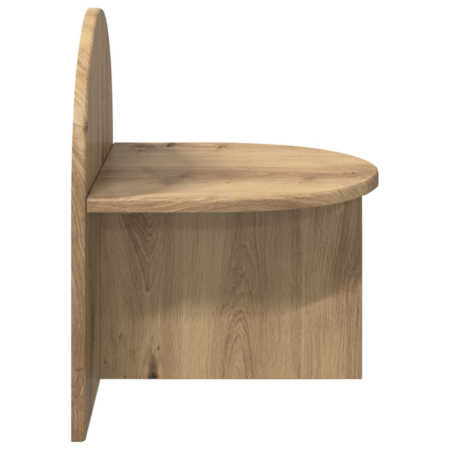 Nachtkastje 2 pcs Artisanaal eiken 40 x 35,5 x 45,5 cm