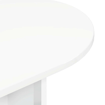 Wandtafel met opslag Wit 100 x 39,5 x 75 cm Bewerkt hout