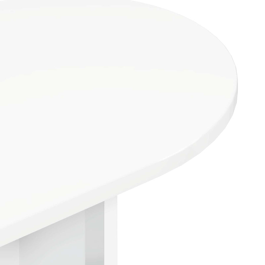 Wandtafel met opslag Wit 100 x 39,5 x 75 cm Bewerkt hout