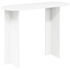 Wandtafel 100x39,5x75 cm wit bewerkt hout