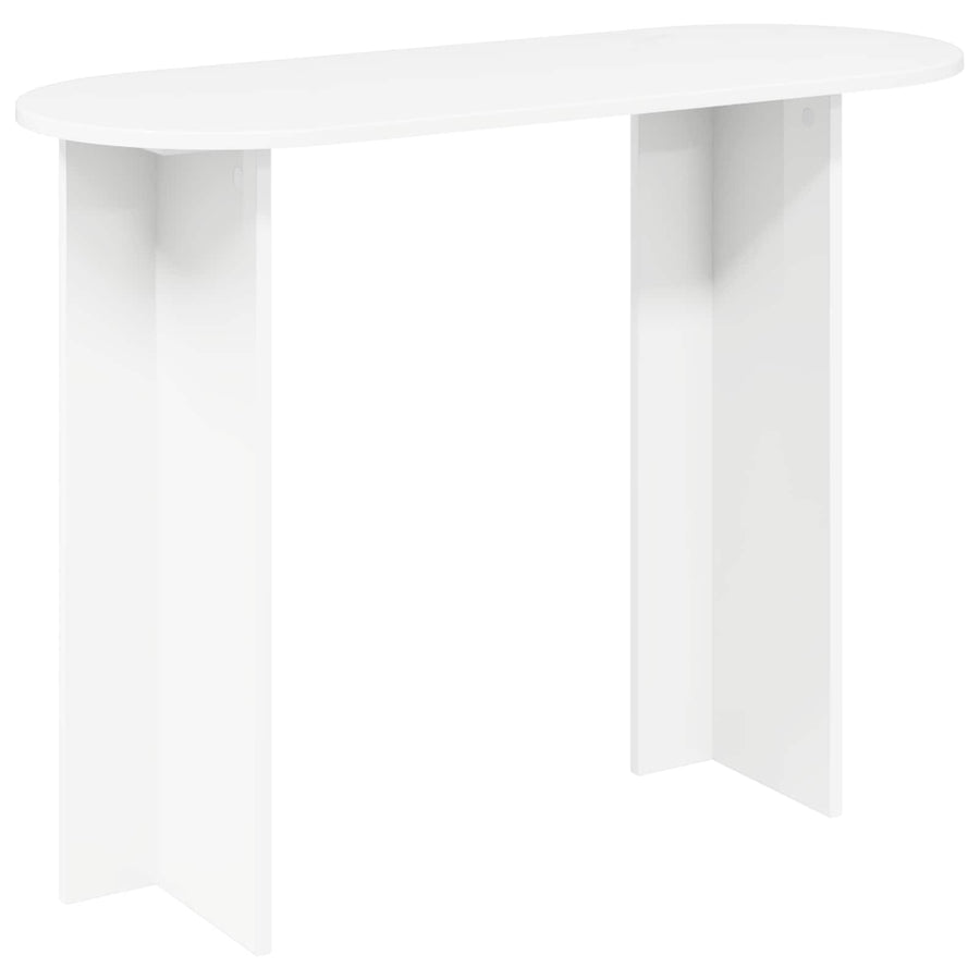 Wandtafel met opslag Wit 100 x 39,5 x 75 cm Bewerkt hout