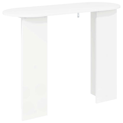 Wandtafel met opslag Wit 100 x 39,5 x 75 cm Bewerkt hout