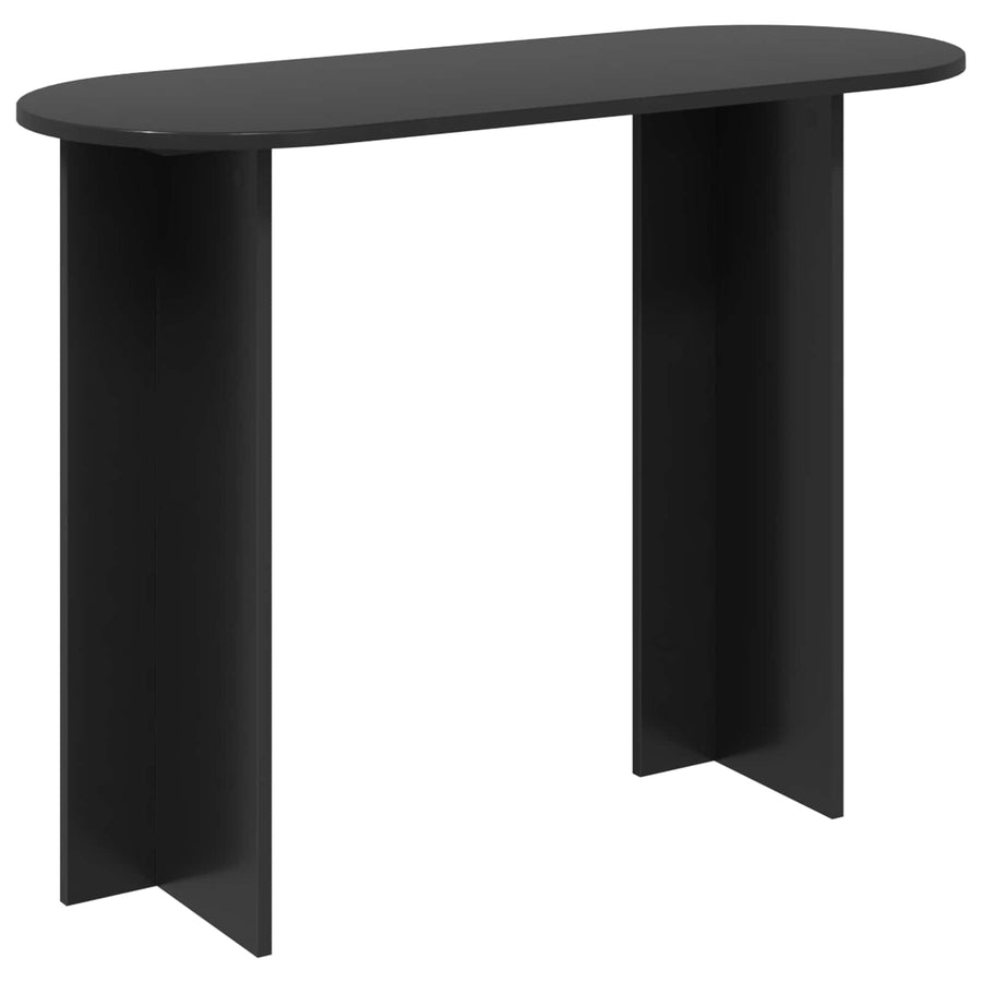 Wandtafel Zwart eiken 100 x 39,5 x 75 cm Bewerkt hout