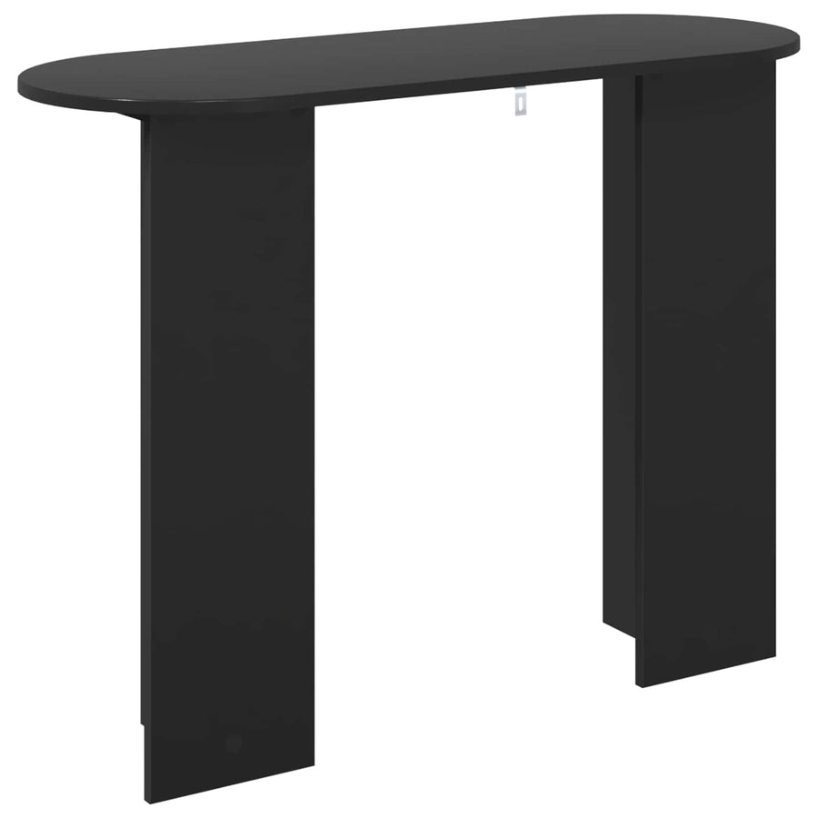 Wandtafel Zwart eiken 100 x 39,5 x 75 cm Bewerkt hout