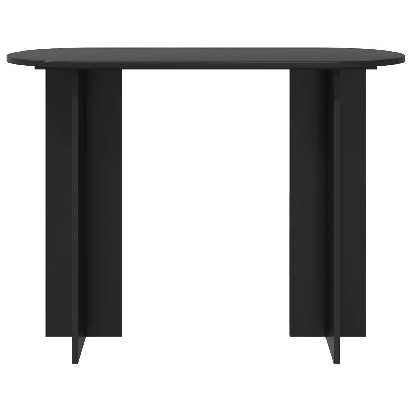 Wandtafel Zwart eiken 100 x 39,5 x 75 cm Bewerkt hout
