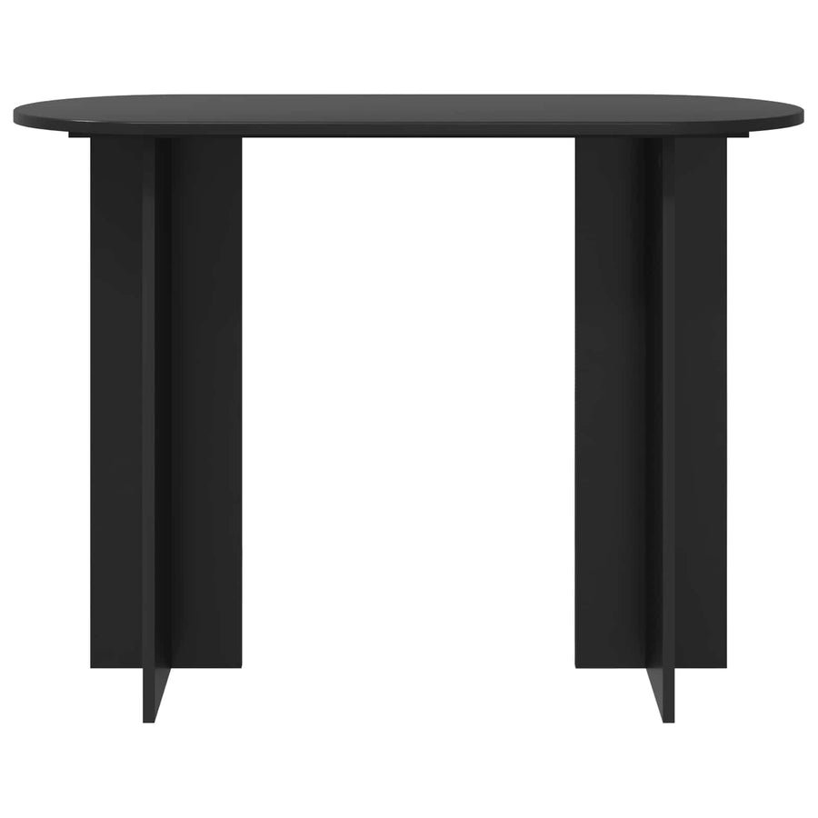 Wandtafel Zwart eiken 100 x 39,5 x 75 cm Bewerkt hout
