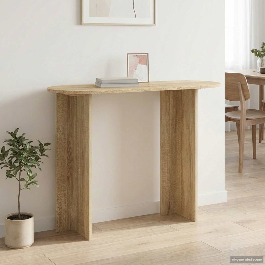 Wandtafel Sonoma Eiken 100 x 39,5 x 75 cm Bewerkt hout