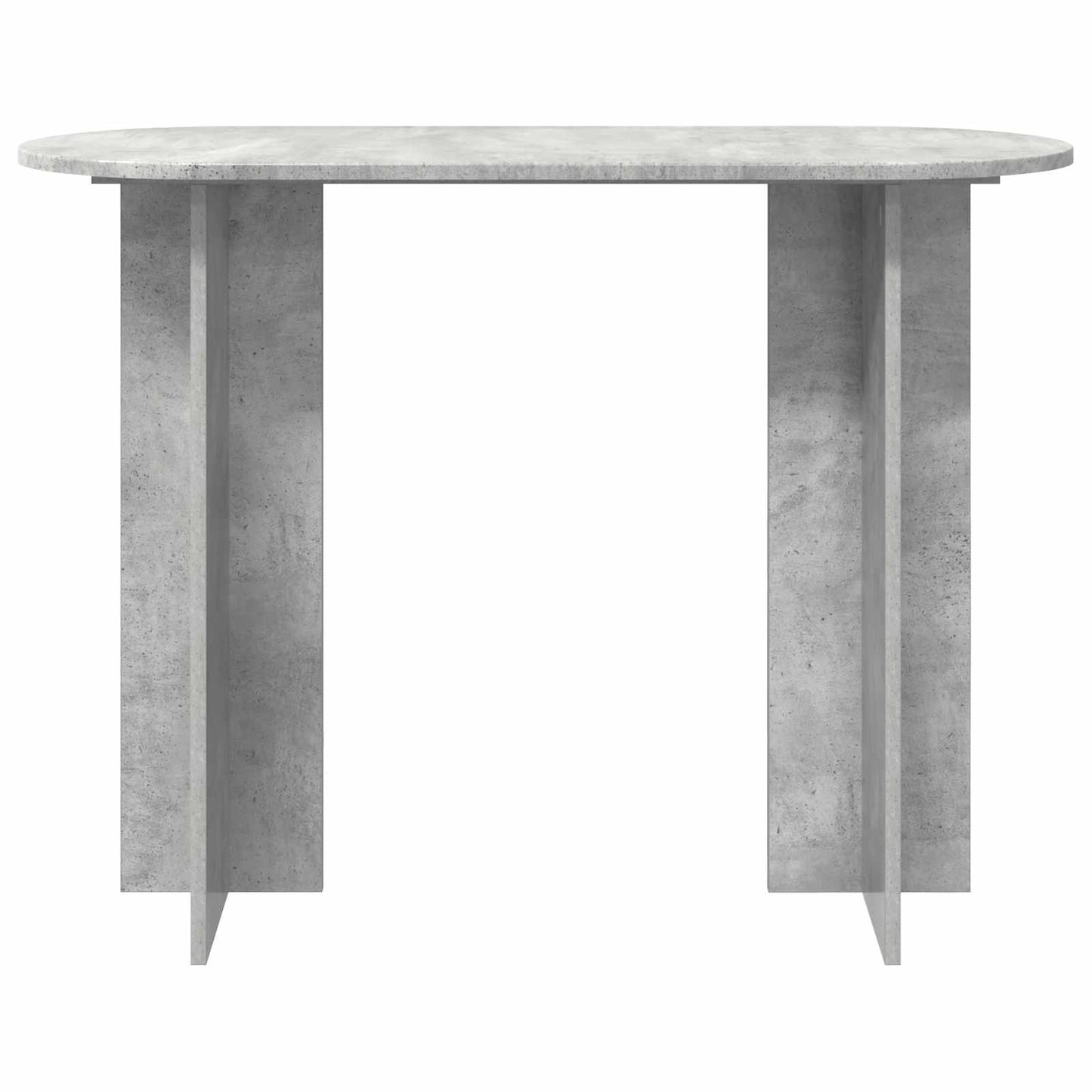 Wandtafel met opslag Betongrijs 100 x 39,5 x 75 cm Bewerkt hout