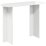 Wandtafel 100x39,5x75 cm hoogglans wit bewerkt hout