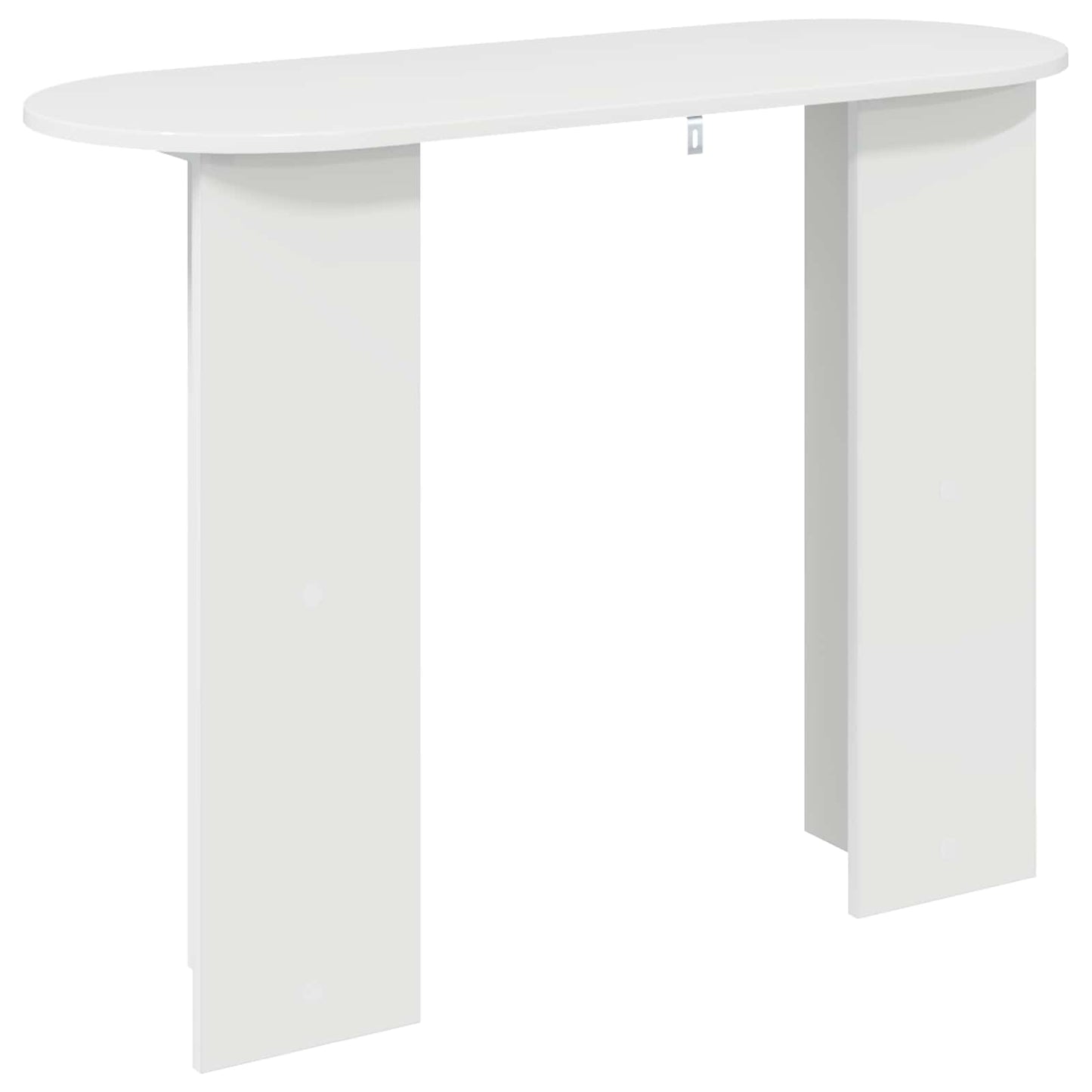 Wandtafel Hoogglans Wit 100 x 39,5 x 75 cm Bewerkt hout