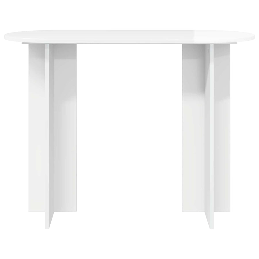 Wandtafel Hoogglans Wit 100 x 39,5 x 75 cm Bewerkt hout