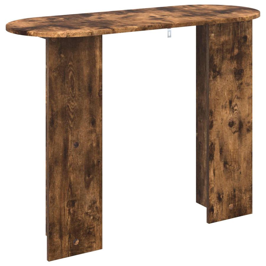 Wandtafel Gerookt eiken 100 x 39,5 x 75 cm Bewerkt hout