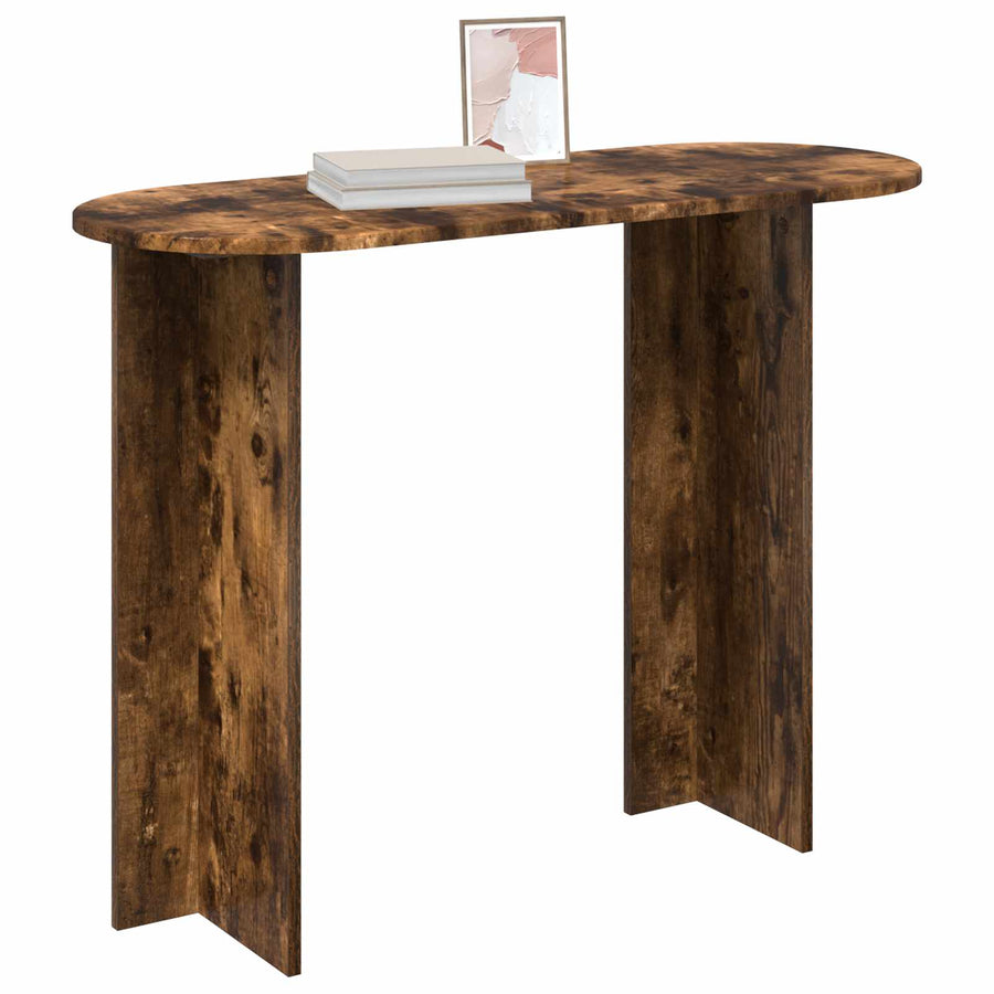 Wandtafel Gerookt eiken 100 x 39,5 x 75 cm Bewerkt hout