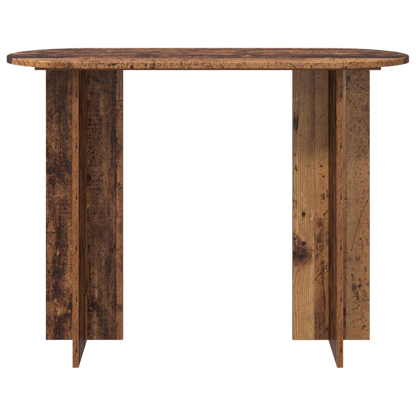 Wandtafel met opslag Oud hout 100 x 39,5 x 75 cm Bewerkt hout