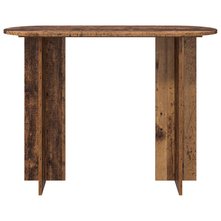 Wandtafel met opslag Oud hout 100 x 39,5 x 75 cm Bewerkt hout