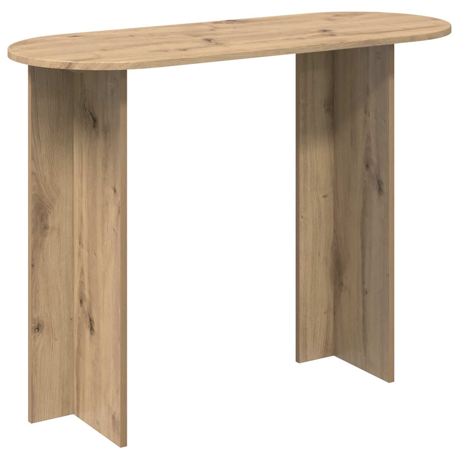 Wandtafel Artisanaal eiken 100 x 39,5 x 75 cm Bewerkt hout