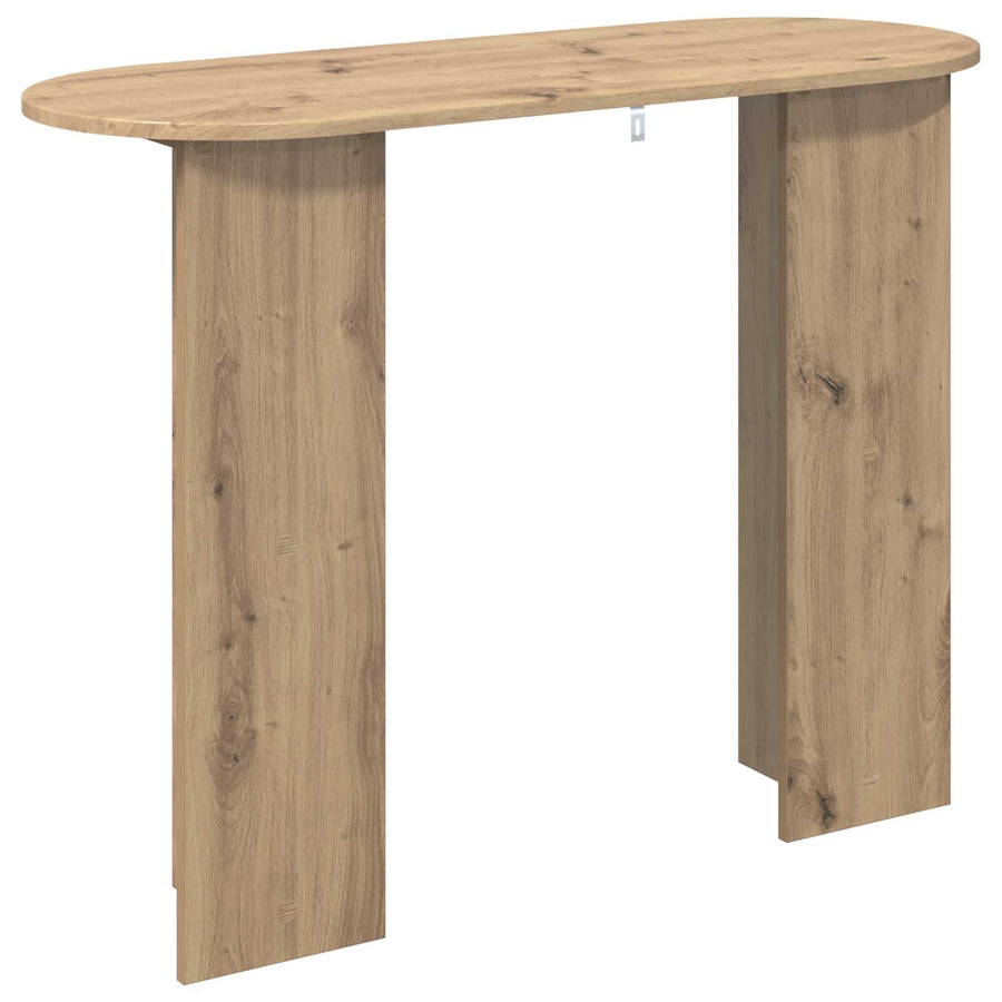 Wandtafel Artisanaal eiken 100 x 39,5 x 75 cm Bewerkt hout