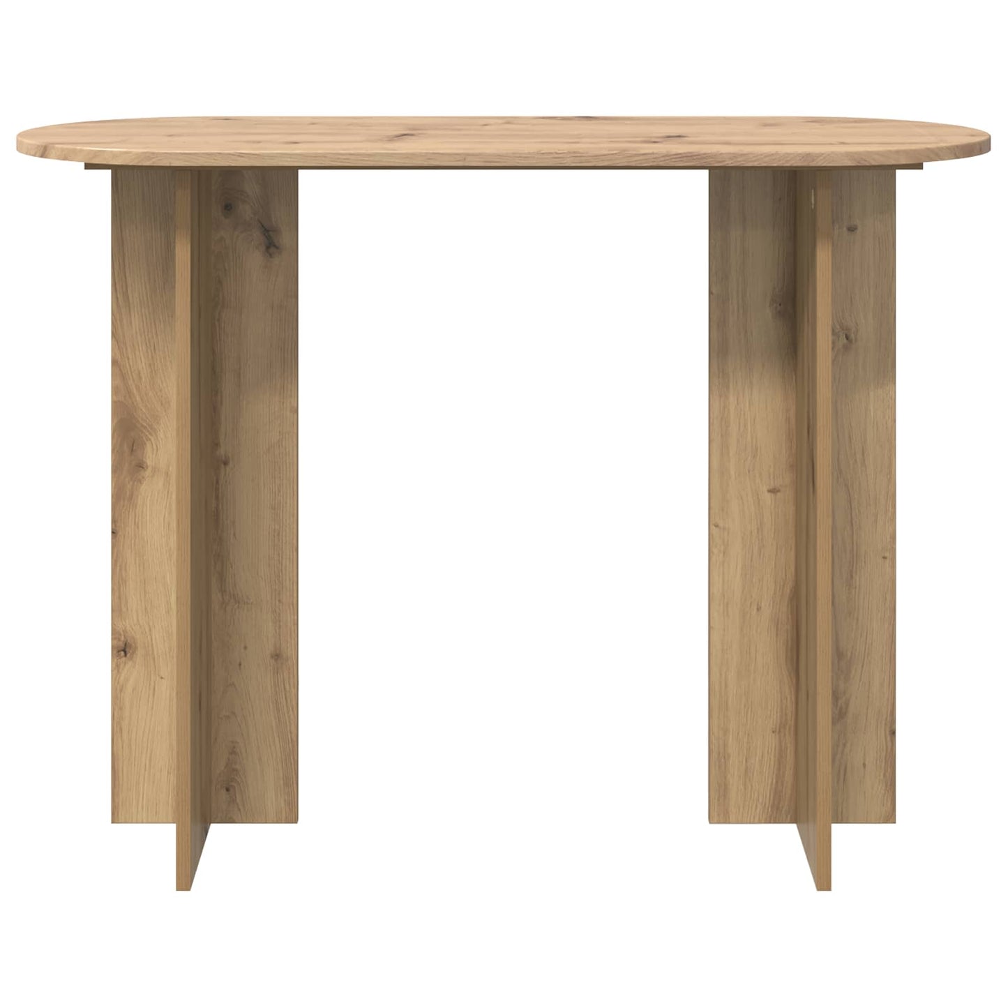 Wandtafel Artisanaal eiken 100 x 39,5 x 75 cm Bewerkt hout