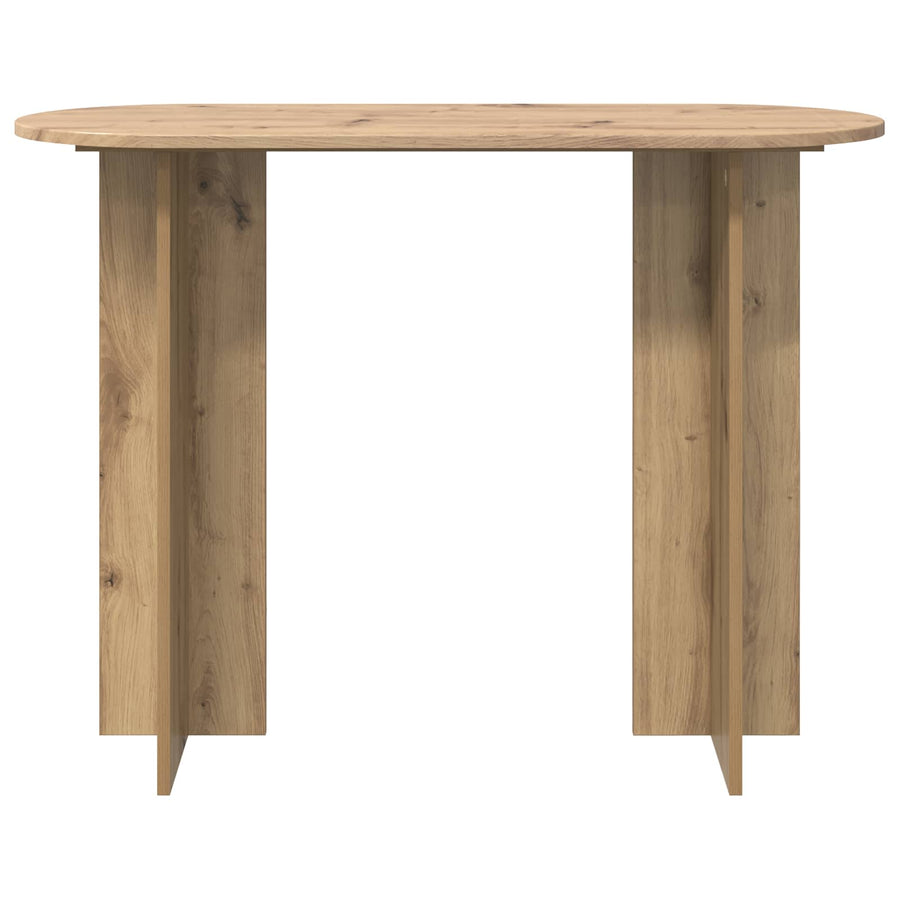 Wandtafel Artisanaal eiken 100 x 39,5 x 75 cm Bewerkt hout