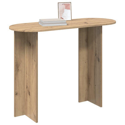 Wandtafel Artisanaal eiken 100 x 39,5 x 75 cm Bewerkt hout