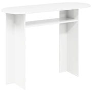 Wandtafel 100x39,5x75 cm wit bewerkt hout