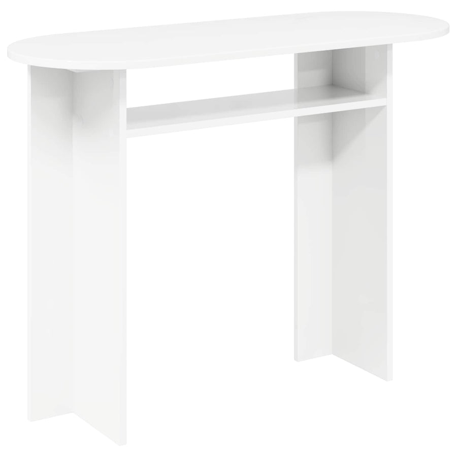 Wandtafel met opslag Wit 100 x 39,5 x 75 cm Bewerkt hout