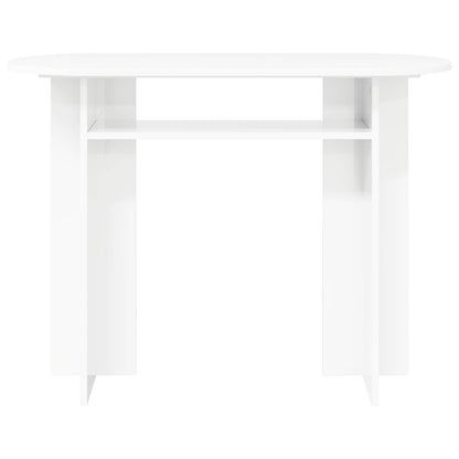 Wandtafel met opslag Wit 100 x 39,5 x 75 cm Bewerkt hout