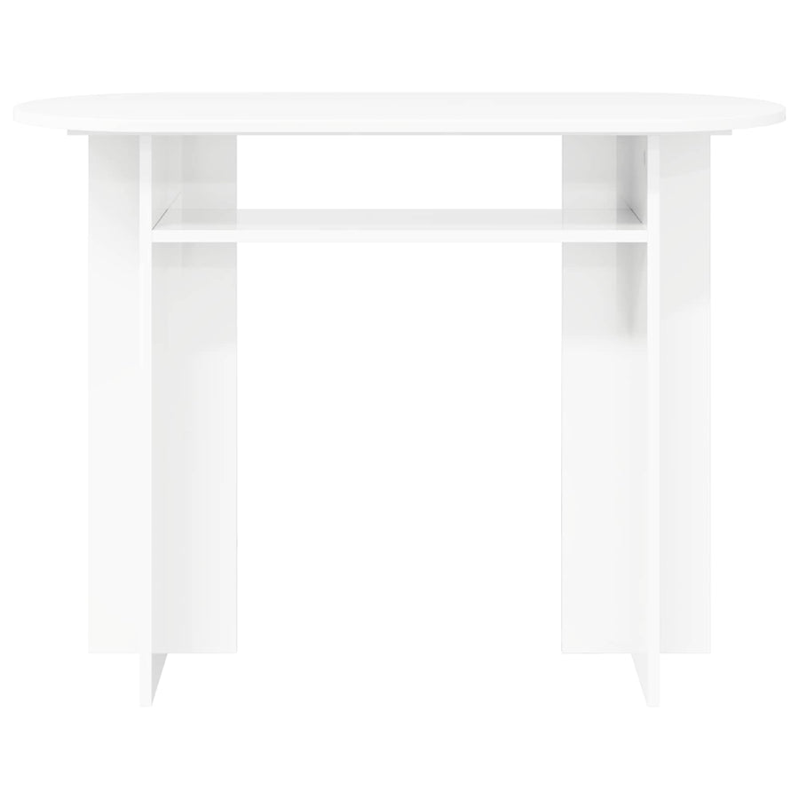 Wandtafel met opslag Wit 100 x 39,5 x 75 cm Bewerkt hout