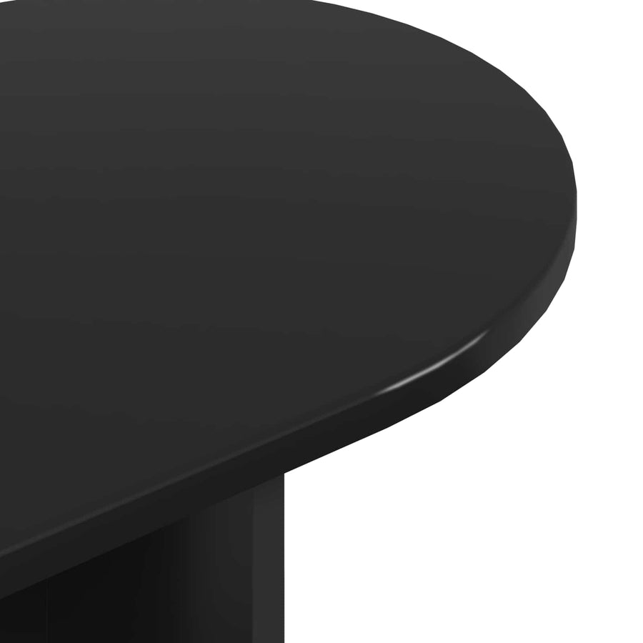Wandtafel Zwart eiken 100 x 39,5 x 75 cm Bewerkt hout