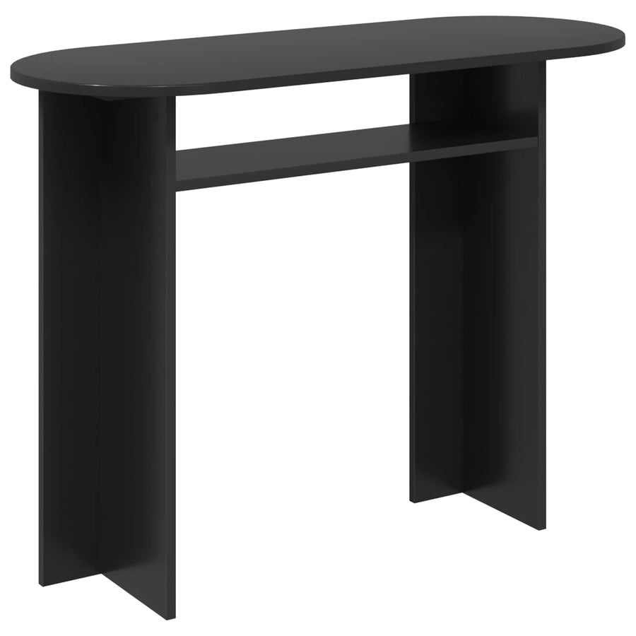Wandtafel Zwart eiken 100 x 39,5 x 75 cm Bewerkt hout