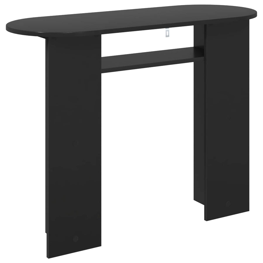 Wandtafel Zwart eiken 100 x 39,5 x 75 cm Bewerkt hout