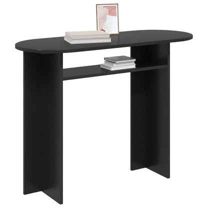 Wandtafel Zwart eiken 100 x 39,5 x 75 cm Bewerkt hout