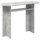 Wandtafel 100x39.5x75 cm betongrijs bewerkt hout