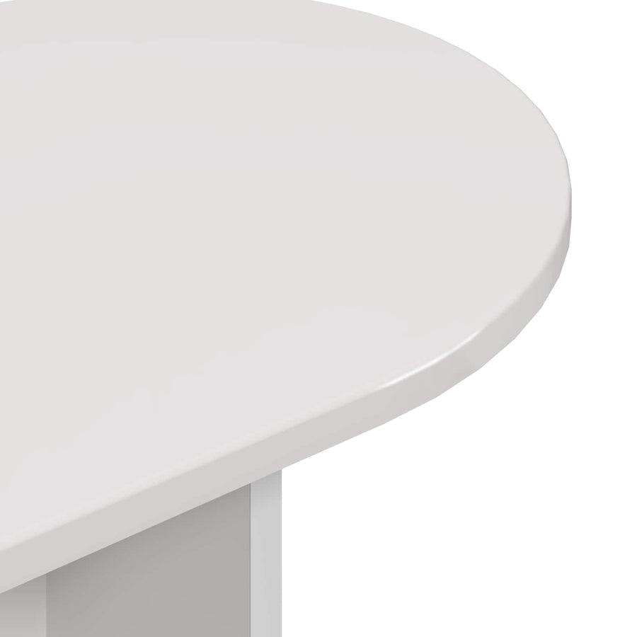 Wandtafel Hoogglans Wit 100 x 39,5 x 75 cm Bewerkt hout