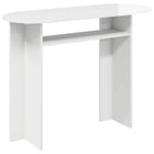 Console Table High Gloss White 100 x 39.5 x 75 cm Engineered Wood