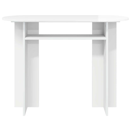 Wandtafel Hoogglans Wit 100 x 39,5 x 75 cm Bewerkt hout
